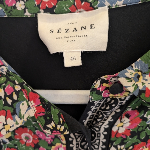 Sezane Ann Shirt California Print - Picture 2 of 5
